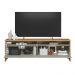 Rack Bancada Dubai 1.8 Para TV até 75" Polegadas Tauari/Off White Fosco