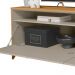 Rack Bancada Dubai 1.8 Para TV até 75" Polegadas Tauari/Off White Fosco