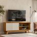 Rack Frisada para TV 65 Polegadas Belfast Nature Off-White