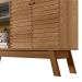 Rack Retro para TV 65 Polegadas Baviera Amendoa Titanio