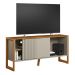 Rack TV até 55 Polegadas Porta Frisada Nature Off-White