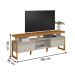 Rack TV até 70' Pé com Moldura Leicester Nature Off-White