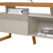 Rack TV até 70' Pé com Moldura Leicester Nature Off-White