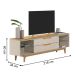 Rack com Gavetas para TV 75 Polegadas Danlí Tauari Off-White