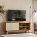 Rack de TV 65 Polegadas com Friso Cardiff Nature Off-White