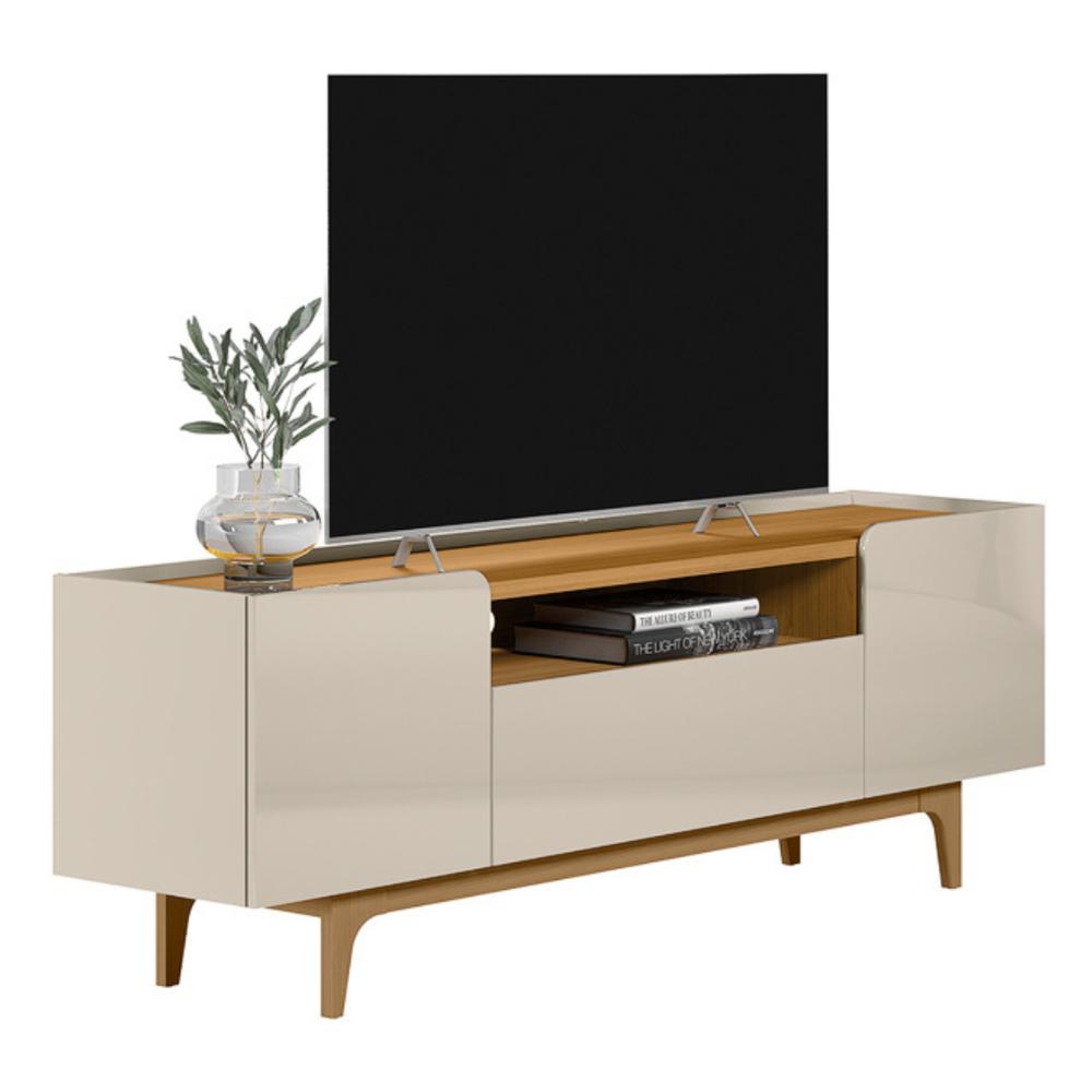 Rack para TV 75 Polegadas Bréscia Tauari Off-White