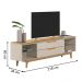 Rack para TV 75' com Gavetas Coimbra Taurari Off-White