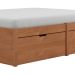 Cama Casal Beauty Madeira Maciça Amêndoa