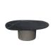 Conjunto de duas Mesas de Centro Orgânica 130 cm Mármore e  Mdf