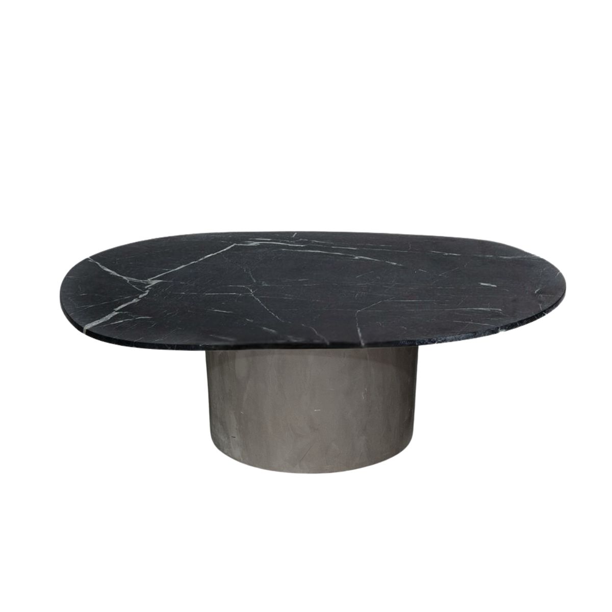 Conjunto de duas Mesas de Centro Orgânica 130 cm Mármore e  Mdf