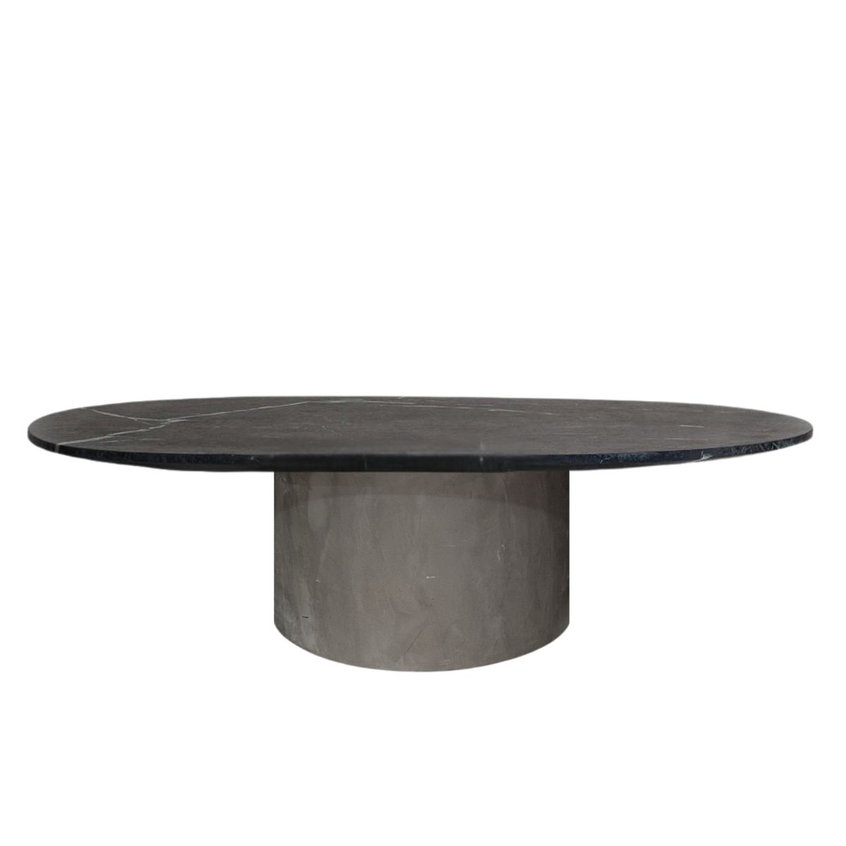Conjunto de duas Mesas de Centro Orgânica 130 cm Mármore e  Mdf
