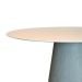 Mesa De Jantar Cone Oval 180x100 Cm Base Cimento Queimado Tampo Laqueado Branco