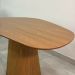 Mesa De Jantar Cone Oval Orgânica 120x80 Cm Freijó