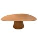 Mesa De Jantar Cone Oval Orgânica 137x90 Cm Freijó