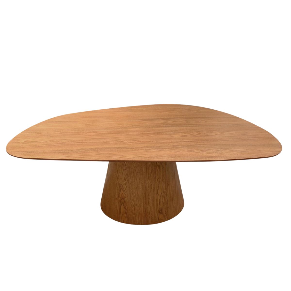 Mesa De Jantar Cone Oval Orgânica 137x90 Cm Freijó