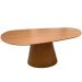 Mesa De Jantar Cone Oval Orgânica 137x90 Cm Freijó