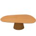 Mesa De Jantar Cone Oval Orgânica 137x90 Cm Freijó