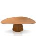 Mesa De Jantar Cone Oval Orgânica 137x90 Cm Freijó