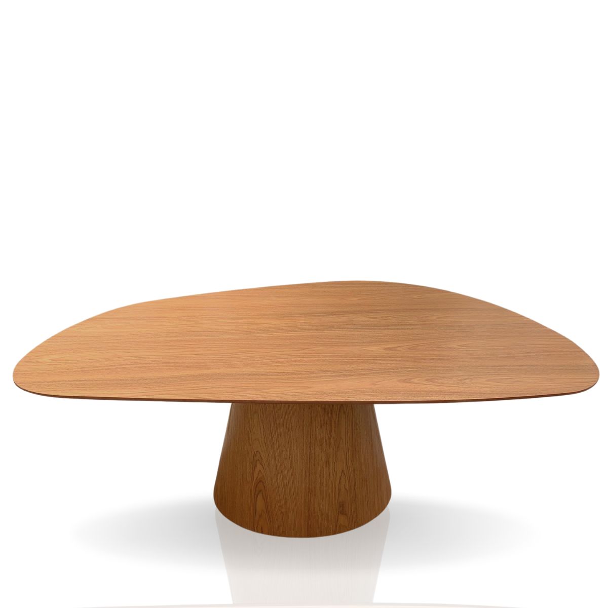 Mesa De Jantar Cone Oval Orgânica 137x90 Cm Freijó