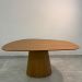 Mesa De Jantar Cone Oval Orgânica 137x90 Cm Freijó