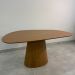 Mesa De Jantar Cone Oval Orgânica 137x90 Cm Freijó