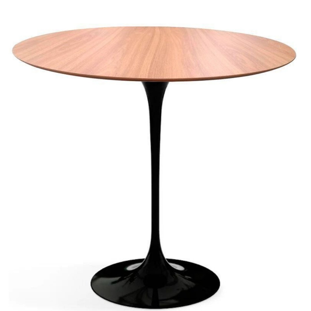 Mesa Lateral Tulipa Saarinen Redonda 51 cm - Freijó