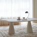 Mesa de Jantar 180x100 Cone Orgânica Nuvem cor Branca