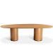 Mesa de Jantar Astrid Orgânica Cilíndrica Freijó 180x100 cm