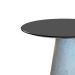 Mesa de Jantar Cone Cimento Queimado 100 cm Tampo Laqueado Preto