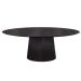 Mesa de Jantar Cone Oval 137x90 cm Base Madeira Ebano Tampo Ebano