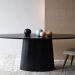 Mesa de Jantar Cone Oval 137x90 cm Base Madeira Ebano Tampo Ebano