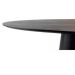 Mesa de Jantar Cone Oval 160x90 cm Base Madeira Ebano Tampo Ebano