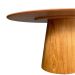 Mesa de Jantar Cone Oval 198x122 cm Base Madeira Freijó Tampo Freijó