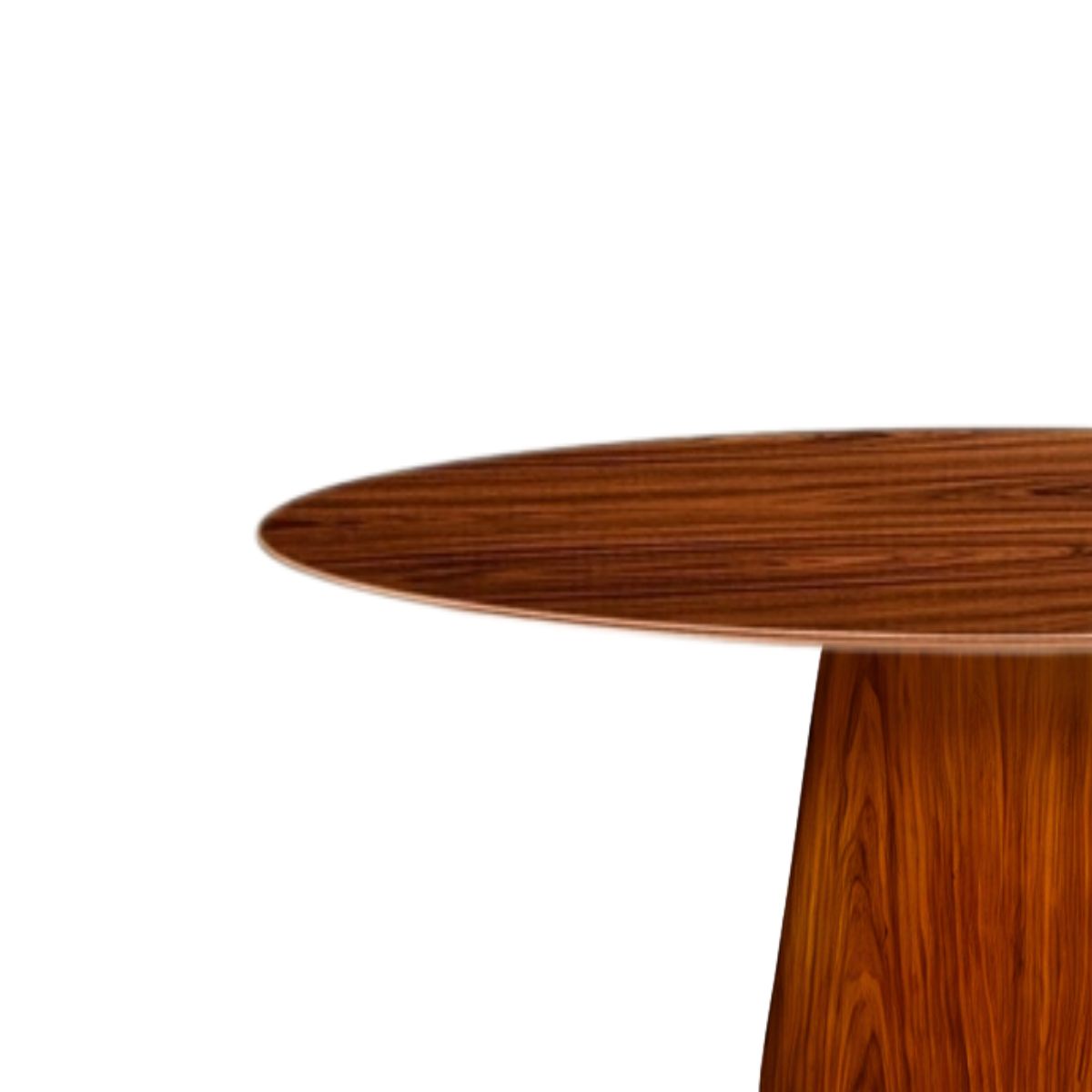 Mesa de Jantar Cone Oval 198x122 cm Madeira Pau Ferro