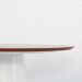 Mesa de Jantar Cone Oval Oblongo 137x90 cm Base Laqueado Tampo Freijó