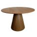 Mesa de Jantar Cone Redonda 140 cm Base Madeira Pau Ferro