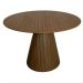 Mesa de Jantar Cone Redonda 90 cm Base Madeira Pau Ferro