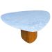 Mesa de Jantar Cone orgânica Redonda 120x123 cm Base Freijó Tampo Mármore