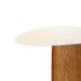 Mesa de Jantar Cone orgânica Redonda 90x93 cm Base Freijó com Tampo Laqueado
