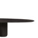 Mesa de Jantar Oásis Orgânica Cilíndrica Ébano 244x137 cm