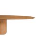Mesa de Jantar Oásis Orgânica Cilíndrica Freijó 198x122 cm