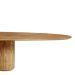 Mesa de Jantar Oásis Orgânica Cilíndrica Nogueira 180x100 cm