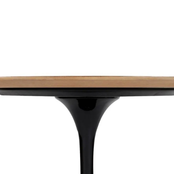 Mesa de Jantar Tulipa Saarinen Redonda 100 cm Tampo Freijó