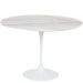 Mesa de Jantar Tulipa Saarinen Redonda 120 cm Mármore Branco Extra