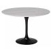 Mesa de Jantar Tulipa Saarinen Redonda 120 cm Mármore Branco Extra