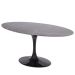 Mesa de Jantar Tulipa Saarinen Redonda 120x80 cm Mármore Nero