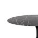 Mesa de Jantar Tulipa Saarinen Redonda 120x80 cm Mármore Nero