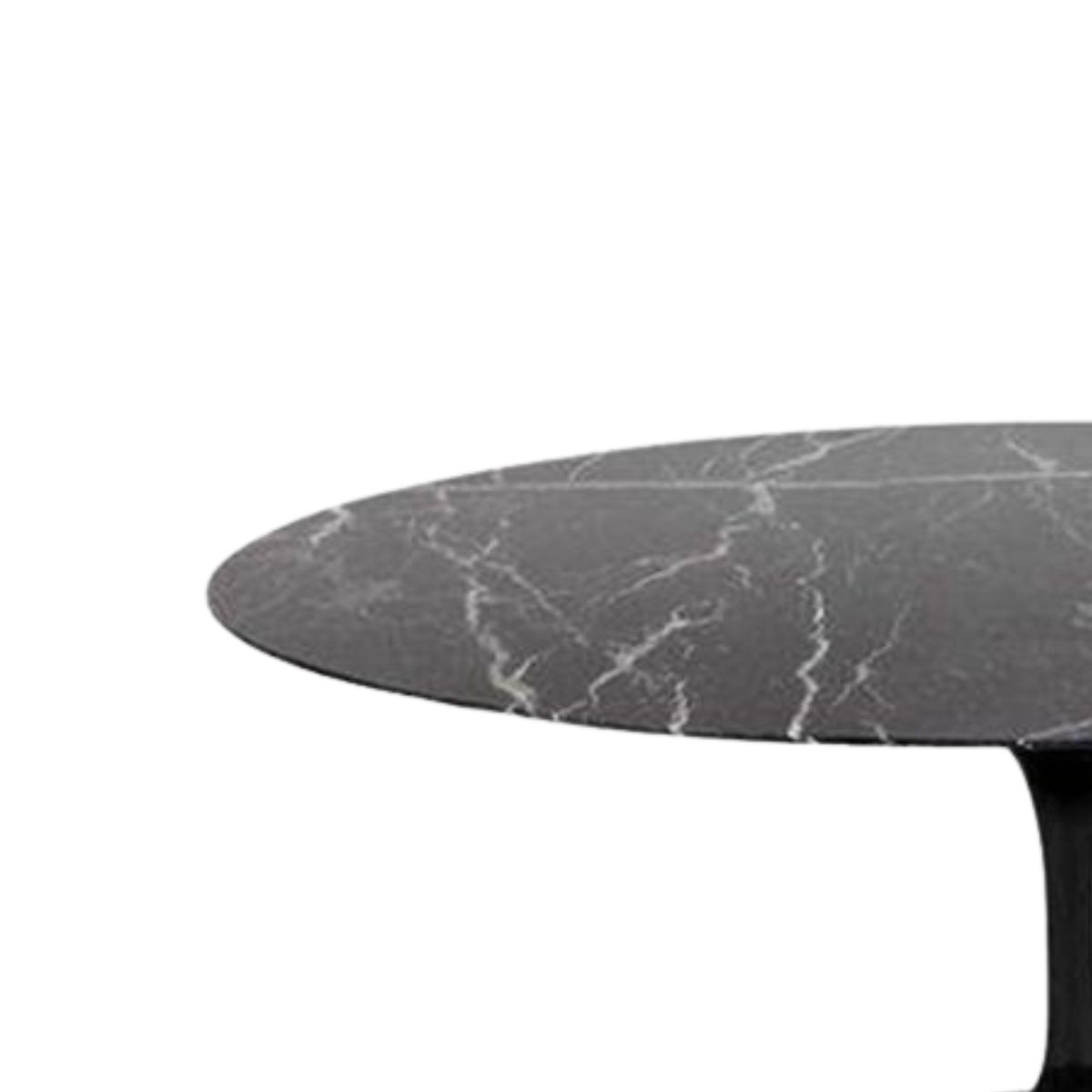 Mesa de Jantar Tulipa Saarinen Redonda 120x80 cm Mármore Nero