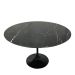 Mesa de Jantar Tulipa Saarinen Redonda 140 cm Mármore Nero