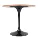 Mesa de Jantar Tulipa Saarinen Redonda 160 cm Tampo Imbuia Base Preta
